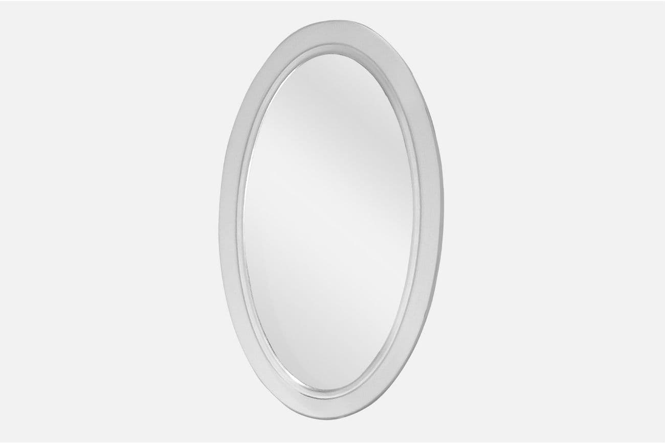 Элегантное зеркало из массива дуба «Княжна», эмаль белая